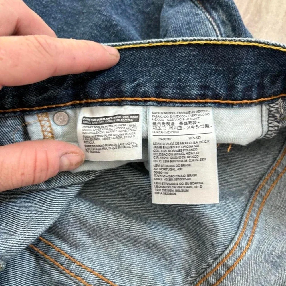 Levis 550 Relaxed Fit Blue Denim Jeans Mens 40x32 00550-4886